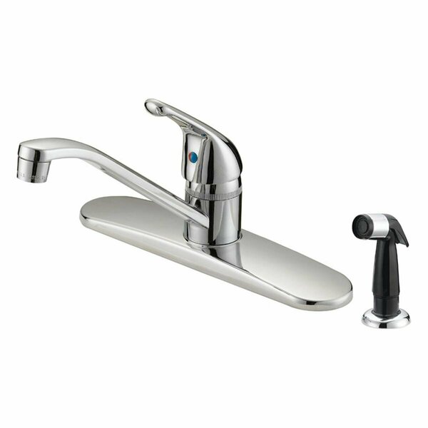 Comer En One Handle Chrome Kitchen Faucet with Side Sprayer Included CO2738200